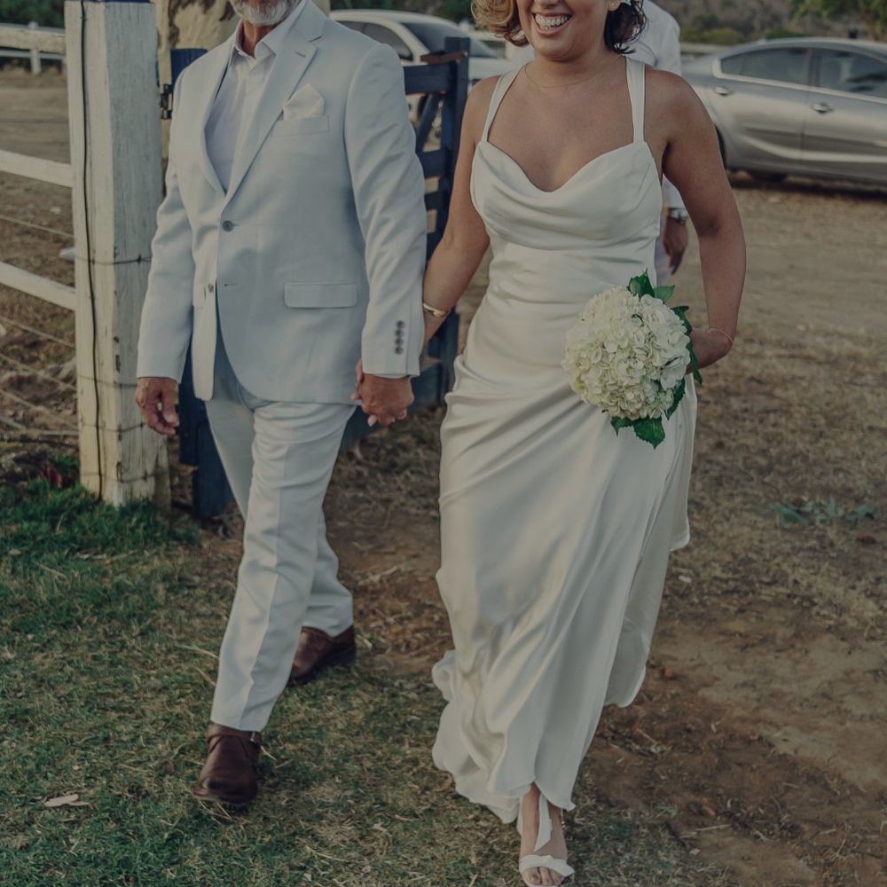 MONIQUE LHUILLIER WEDDING DRESS BRIDAL SLIP DRESS